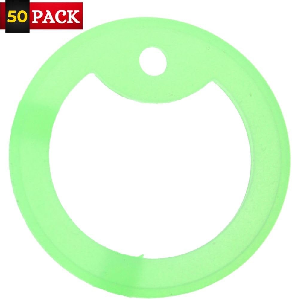 ARMYU Military Dog Tag Silencers Round Silicone Rubbers Army Dog Tags 50-Pack