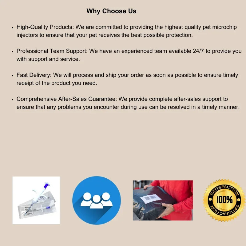 ISO 11785 Microchip – 3-Size Preloaded Injectors for Exotic Pets & Birds