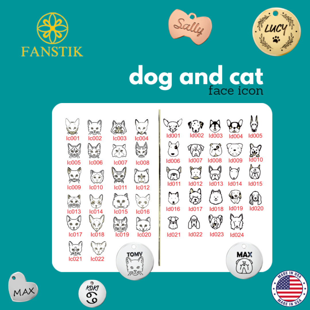 Personalized QR Code Pet Id Tag Made in USA – Customize Both Tag & Web App. Face